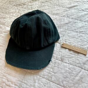 SKIMS Distressed Baseball Hat NWT Black